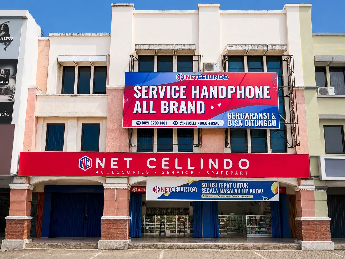 Toko NET CELLINDO MANADO — servis HP di Manado, Seberang SPBU sebelum IT Center