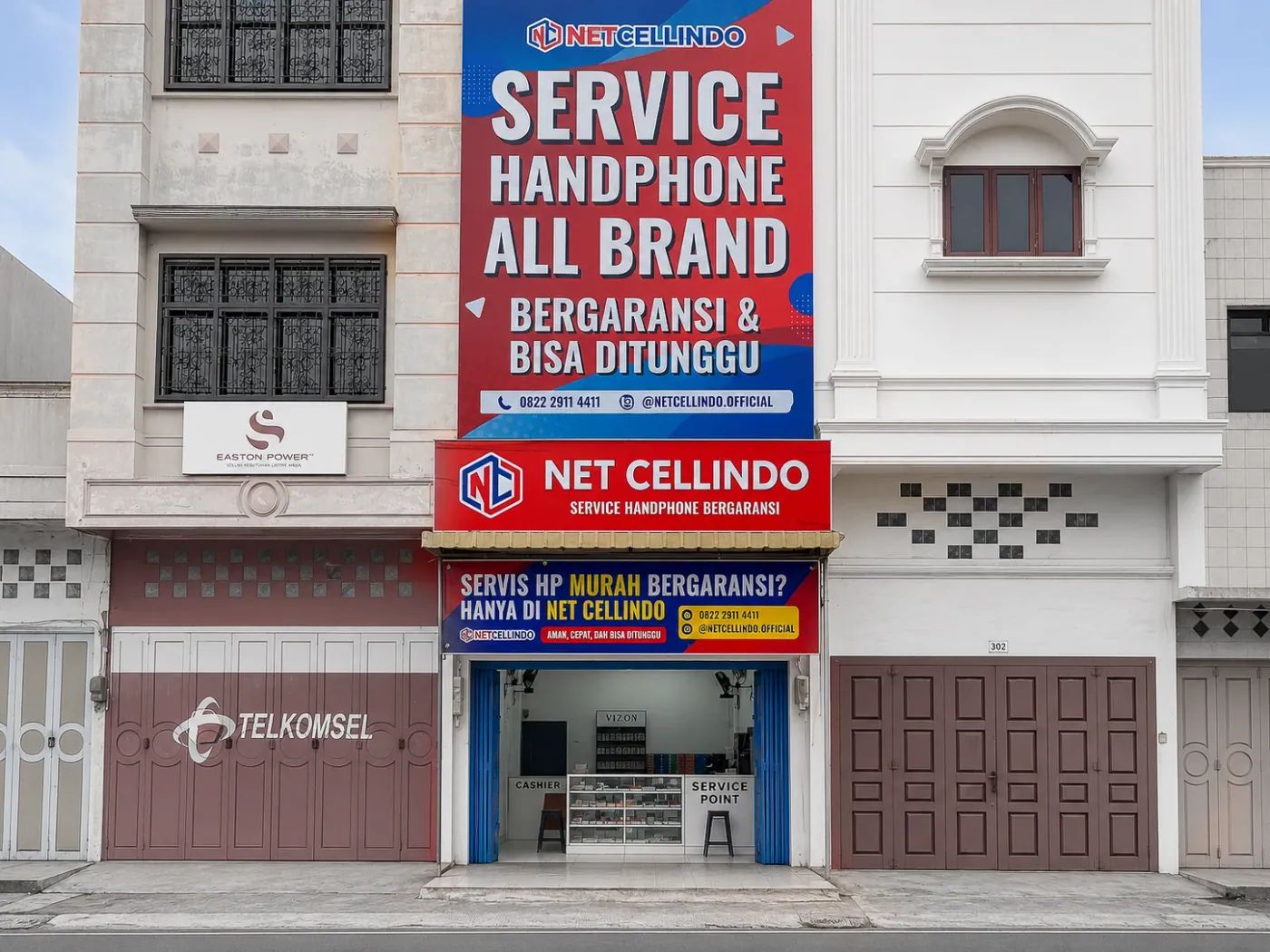 Toko NET CELLINDO MEDAN — servis HP di Medan, Depan cabang GMT Sutrisno / depan Alfamart Sutrisno