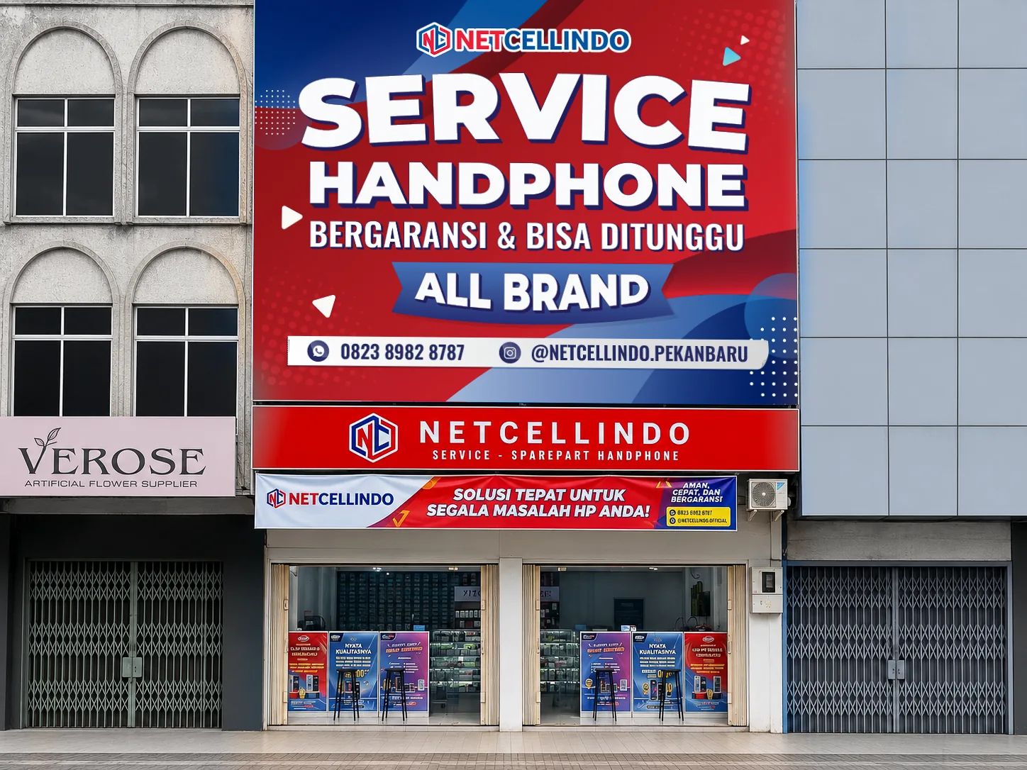 Toko NET CELLINDO PEKANBARU SUDIRMAN — servis HP di Pekanbaru Sudirman, Sebelah Halte Bus Sam Ratulangi / deretan Bank Permata